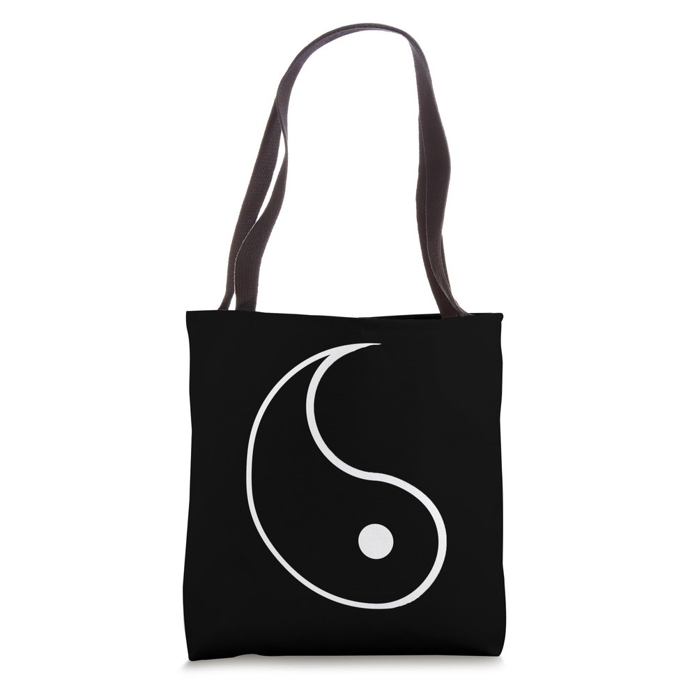 Ying Yang Costume Twin Costume BLACK Halloween Tote Bag