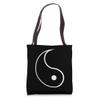 Ying Yang Costume Twin Costume BLACK Halloween Tote Bag view 1