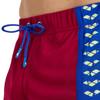 ARENA Men's Icons Beach Bermuda Logo Swim Trunk Beach Shorts, Burgundy/Neon Blue, X-Small view 4