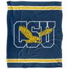 Coppin University Eagles Blanket, 50"x60" Primary Logo Stripes, Silky Touch Super Soft Throw view 2