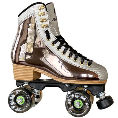 Jackson Flex Outdoor Roller Skates, Atom Pulse Lite Wheels with Vinyl-Coated Quad Boot,