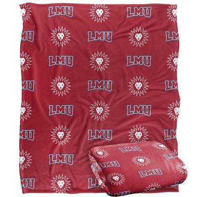 Loyola Marymount University Lions Blanket, 50"x60" Logo Pattern, Silky Touch Super Soft Throw