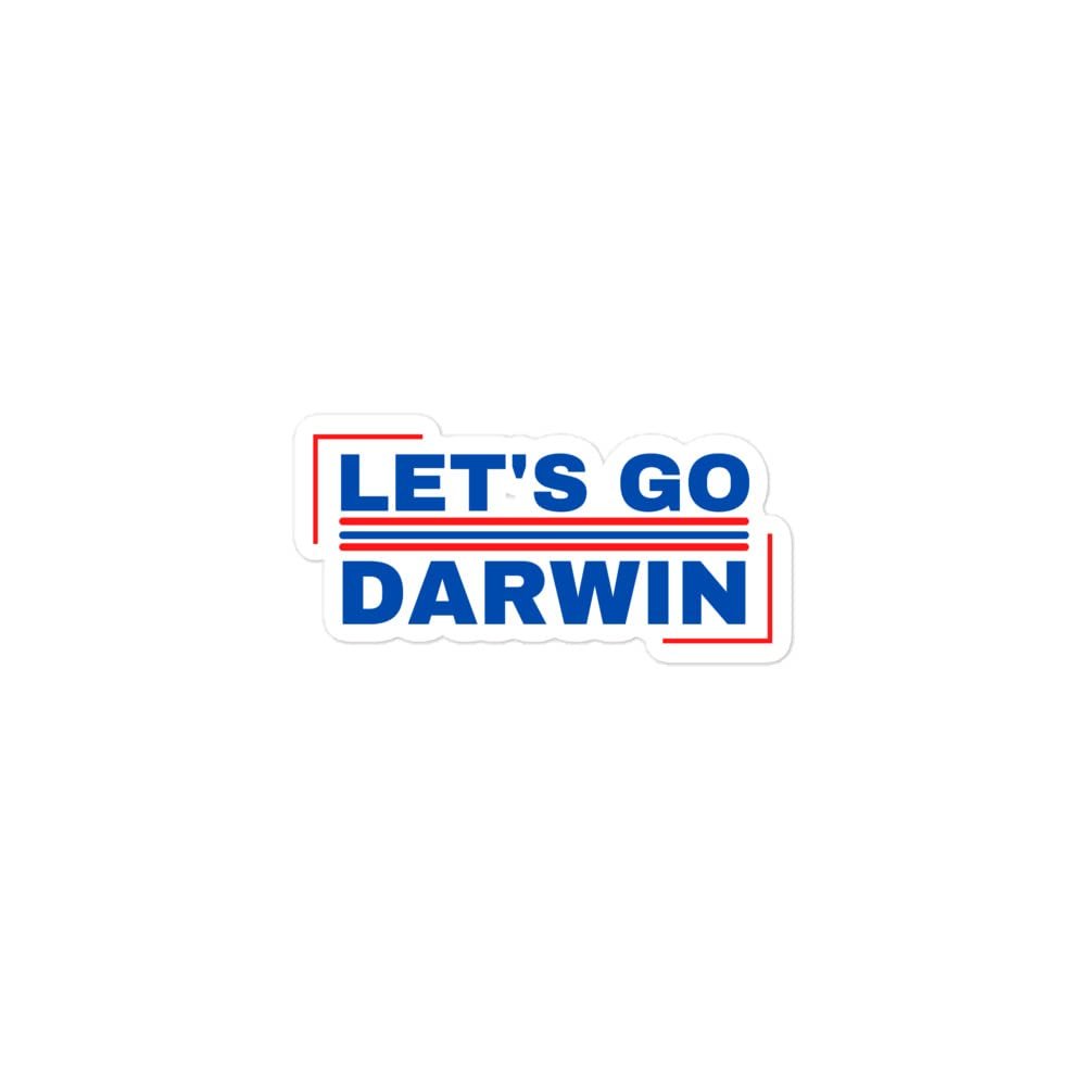 Let's Go Darwin Bumper Sticker