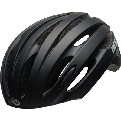 Bell Avenue LED Adult Road Bike Helmet - Matte/Gloss Black (2022), Small/Medium (50-57 cm)