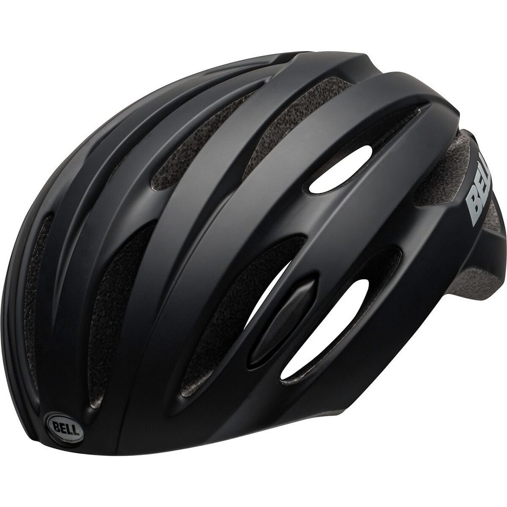 Bell Avenue LED Adult Road Bike Helmet - Matte/Gloss Black (2022), Small/Medium (50-57 cm)