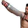 Chest Expander Exercise Resistance Bands Adjustable Hand Gripper Arm Pull Bar Arm Muscle Exerciser with 5 Springs Strength Trainer for Home Gym Muscle Training Exerciser,Red view 1