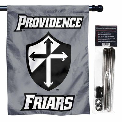 College Flags & Banners Co. Providence University Friars Banner Flag with Flag Pole Set