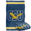 Coppin University Eagles Blanket, 36"x58" Primary Logo Stripes, Silky Touch Super Soft Throw view 1