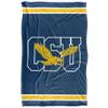 Coppin University Eagles Blanket, 36"x58" Primary Logo Stripes, Silky Touch Super Soft Throw view 2