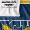 Coppin University Eagles Blanket, 36"x58" Primary Logo Stripes, Silky Touch Super Soft Throw view 4