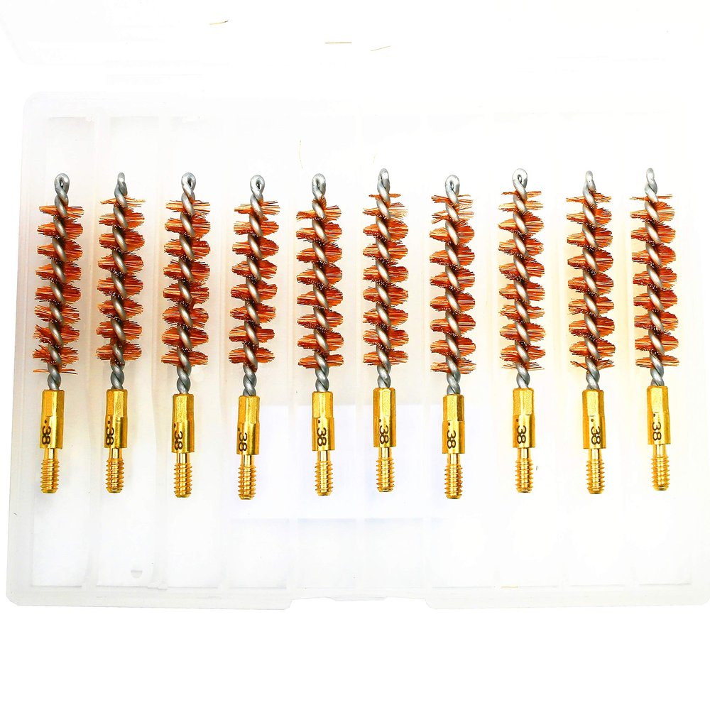 McJ Tools Pistol Bronze Bore Brush (200pack 38 Cal)