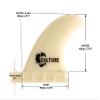 Culture Supply Composite TFX Side Bite Surfboard Fins view 3