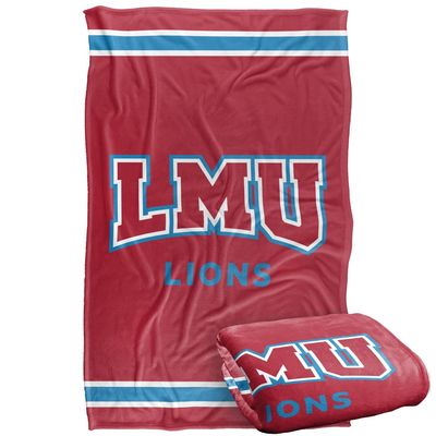 Loyola Marymount University Lions Blanket, 36"x58" Primary Logo Stripes, Silky Touch Super Soft Throw