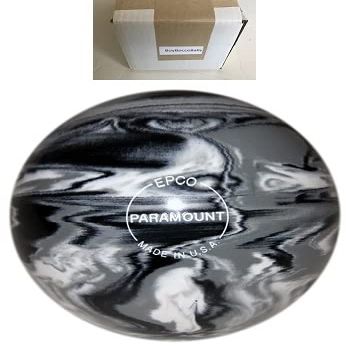 BuyBocceBalls - EPCO Duckpin Bowling Balls - - (4 3/4 inch- 3lbs. 10 oz.) Single - Marbleized - Black, White & Grey - Made in USA