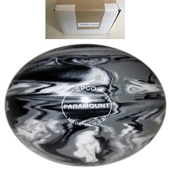BuyBocceBalls - EPCO Duckpin Bowling Balls - - (4 3/4 inch- 3lbs. 10 oz.) Single - Marbleized - Black, White & Grey - Made in USA