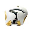 Last Punch White & Gold Heavy Duty Cheek Protection Training Boxing Headgear view 1