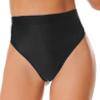 Freebily Women's Glossy High Waist Panty Briefs High Cut Rave Underwear Booty Dance Shorts Bottoms Black X-Large view 4