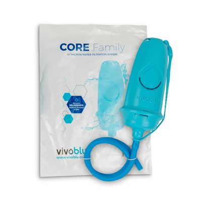 VivoBlu Core Family Filter Emergency Water Filtration System: Gravity Water Filter for Camping, Backpacking, and Hiking - Travel Filter for Purification Outdoors or in Emergencies