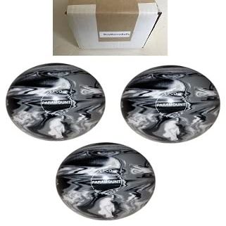 BuyBocceBalls - EPCO Duckpin Bowling Balls - - (4 3/4 inch- 3lbs. 6 oz.) Pack of 3 - Marbleized - Black, White & Grey - Made in USA
