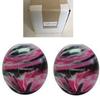 BuyBocceBalls - EPCO Duckpin Bowling Balls - - (4 3/4 inch- 3lbs. 10 oz.) Pack of 2 - Marbleized - Magenta, Black & White - Made in USA view 1