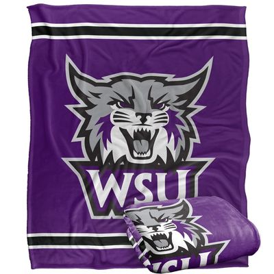 Weber State University Wildcats Blanket, 50"x60" Primary Logo Stripes, Silky Touch Super Soft Throw