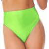 Hularka Women Shiny Glossy Panty Briefs High Cut Ballet Dance Underwear Shorts Panties Bottoms Green,metallic XX-Large view 2