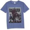 Warner Bros. boys The Batman Retro Bat Poster Short Sleeve Tee T Shirt, Royal Blue Heather, Large US view 1
