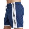 ARENA Men's Icons Beach Bermuda Logo Swim Trunk Beach Shorts, Navy/White, Small view 4