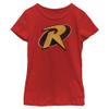 DC Comics Warner Bros. Girls Batman Red Robin Short Sleeve Tee T Shirt, Red, X-Large US view 1