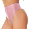Hularka Women Shiny Glossy Panty Briefs High Cut Ballet Dance Underwear Shorts Panties Bottoms Metallic,pink X-Large view 3
