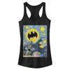 WARNER BROS DC Comics Womens Batman Starry Gotham Women's Fast Fashion Racerback Tank Top Shirt, Black, Medium US view 1