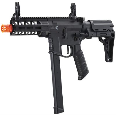 Lancer Tactical Gen 2 New 9mm Battle X CQB Lightweight Carbine AEG Color Black