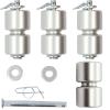 4 Pack Aluminum Alloy GL1 GMNR925 Trailer Tailgate Lift Assist Rollers Kit Replacement Rollers Parts Washer Pins Rings Apply To Trailer Tailgate, Easy Lift Gate etc Lift Assist -10 Year QA view 1