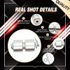 4 Pack Aluminum Alloy GL1 GMNR925 Trailer Tailgate Lift Assist Rollers Kit Replacement Rollers Parts Washer Pins Rings Apply To Trailer Tailgate, Easy Lift Gate etc Lift Assist -10 Year QA view 4