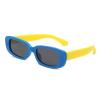 Long Keeper Kids Polarized Rectangle Sunglasses - Boys Girls UV Protection Glasses Children Flexible Rubber Sunglasses (Blue Yellow) view 1