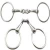 AAProTools Equestrian French Link Loose Ring Stainless Steel Snaffle Bit, Size 5.5 inch , Silver, Chrome Plated view 1