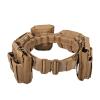 YAKEDA Tactical Battle Belts for Men- Quick Release Trigger Airsoft Belt Heavy Duty Belts with Pouches 7 PCS (Tan) view 1