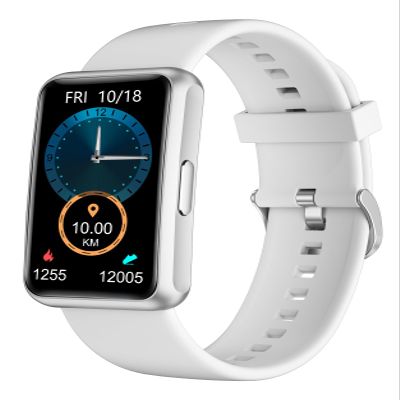 HUAKUA Fitness Tracker No Bluetooth No APP No Phone Needed, Fitness Watch for Men Women Parents IP68 Waterproof with Full Touch Screen Steps Calories Counter Sleep Tracker Alarm Clocks (Gray)