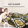 ACUSHLA Merino Wool Camp Blanket - Warm Thick Washable Large Outdoor Camping Sleeping Throw Blanket All Weather Aztec Style 63''X79'' view 4