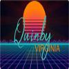 Quinby Virginia 2 X 1.25-Inch Vinyl Decal Stiker Retro Neon Design view 1