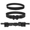YAKEDA Tactical Battle Belts for Men- Quick Release Trigger Airsoft Belt Heavy Duty Belts with Pouches 7 PCS (Black) view 2