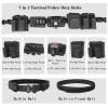 YAKEDA Tactical Battle Belts for Men- Quick Release Trigger Airsoft Belt Heavy Duty Belts with Pouches 7 PCS (Black) view 4