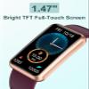 HUAKUA Fitness Tracker No Bluetooth No APP No Phone Needed, Fitness Watch for Men Women Parents IP68 Waterproof with Full Touch Screen Steps Calories Counter Sleep Tracker Alarm Clocks (Purple) view 3