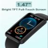 HUAKUA Fitness Tracker No Bluetooth No APP No Phone Needed, Fitness Watch for Men Women Parents IP68 Waterproof with Full Touch Screen Steps Calories Counter Sleep Tracker Alarm Clocks (Black) view 4