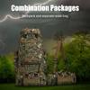 HongXingHai 100L Camping Hiking Backpack,Molle military Tactical rucksack backpack,Waterproof Lightweight Hiking Backpack (Woodland Camo-C) view 3