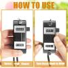 Flutesan 2 Pieces Black Dual Pitch Counter Tally Click Counter Score Tracker Digital Counter Umpire Baseball Pitch Counter Clicker Handheld Pocket Score Keeper to Avoid Violating League Rules view 4
