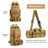 HongXingHai 100L Camping Hiking Backpack,Molle military Tactical rucksack backpack,Waterproof Lightweight Hiking Backpack (Khaki-C) view 2
