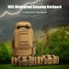 HongXingHai 100L Camping Hiking Backpack,Molle military Tactical rucksack backpack,Waterproof Lightweight Hiking Backpack (Khaki-C) view 3