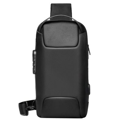 FAVOMOTO Men - Crossbody Chest Bag Sling Bag Usb Charging Port for Travel Sports and Daily Use Upgraded Design
