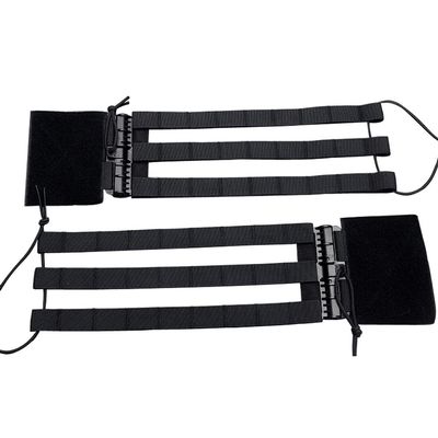 Aekvinks Tactical MOLLE Vest Quick Release Cummerbund Plate Carrier Buckle Skeletal Mesh Cummerbund Mounting Strap Side Belt for JPC XPC AVS NCPC CPC 6094 419 420 Vest(Black Set)